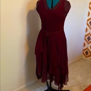 Dress over dress. Sheer layered perfection.